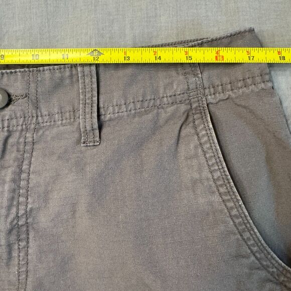 VTG Urban Pipeline Cargo Shorts Men's 34 Brown Cotton Ripstop Pockets Y2K Skater - Picture 8 of 13